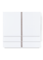 Appointed Notebook interior stacked - grid, blank and lined interiors