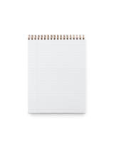 Tasks notepad lined interior with vertical margin