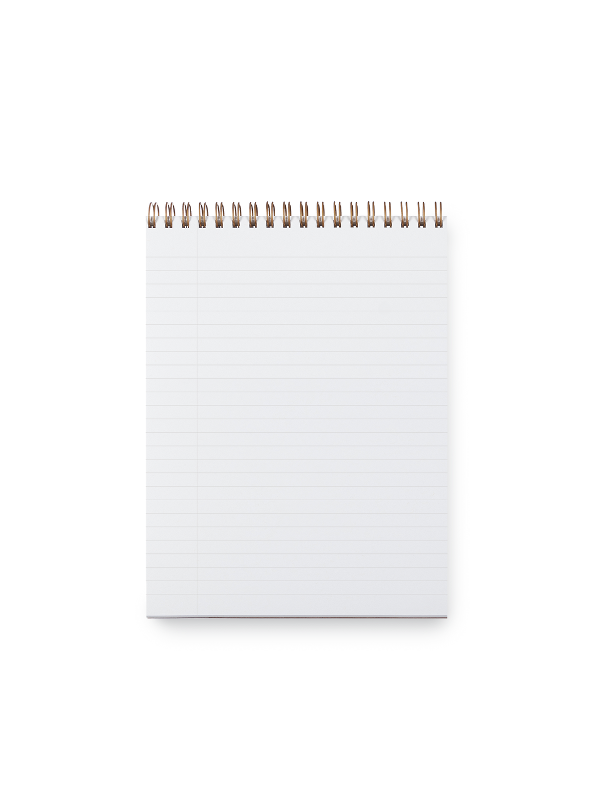 Tasks notepad lined interior with vertical margin