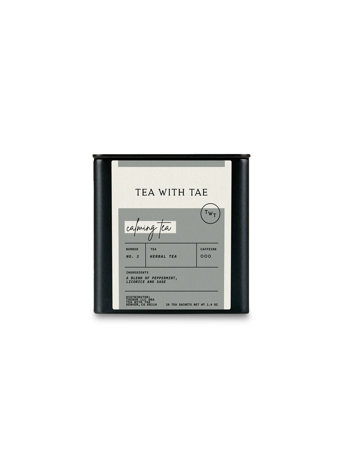 Tea with Tae Calming Tea Tin