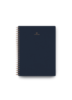 Appointed Workbook in Oxford Blue bookcloth with brass wire-o binding front cover