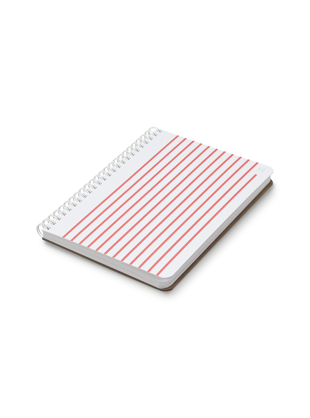Appointed Kids Spiral Sketchpad in Poppy with white wire-o binding front angled view