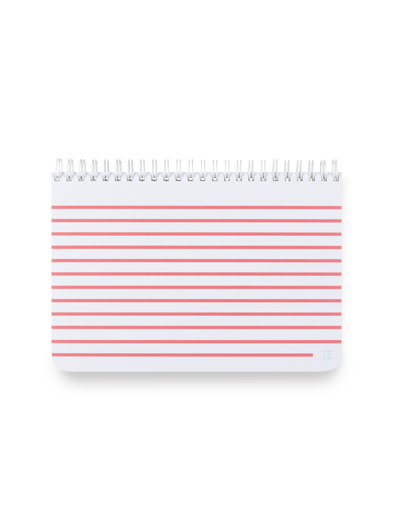 Appointed Kids Spiral Sketchpad in Poppy with white wire-o binding front view II Poppy