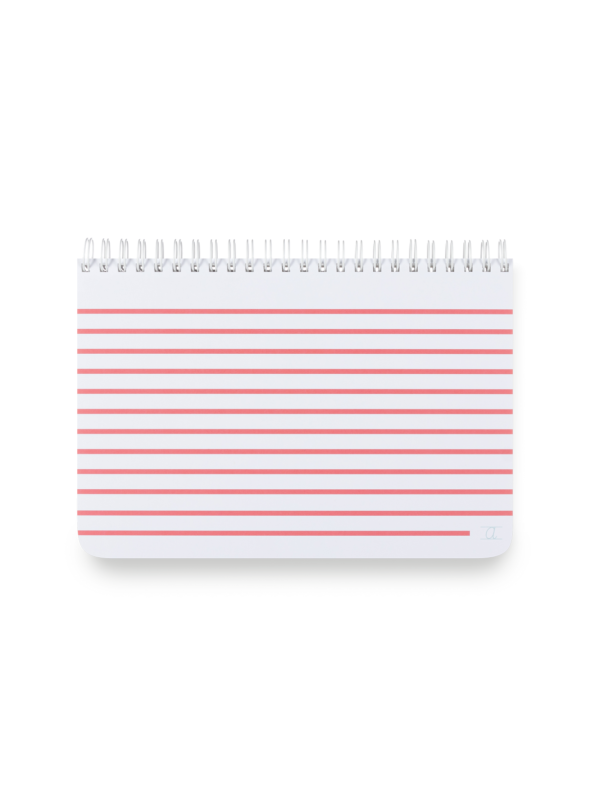 Appointed Kids Spiral Sketchpad in Poppy with white wire-o binding front view II Poppy