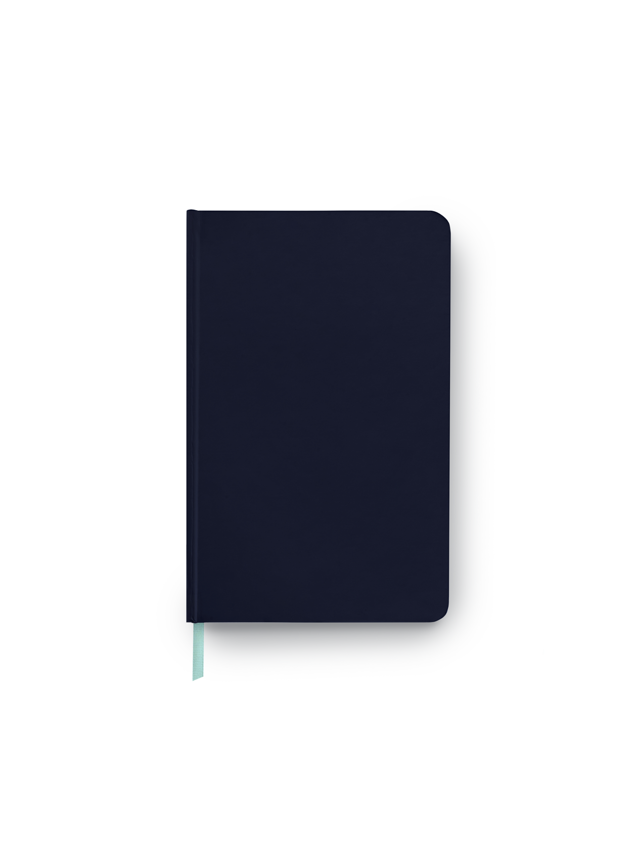 Appointed A5 Journal in Oxford Blue leather-like exterior with smyth-sewn binding front view || Oxford Blue