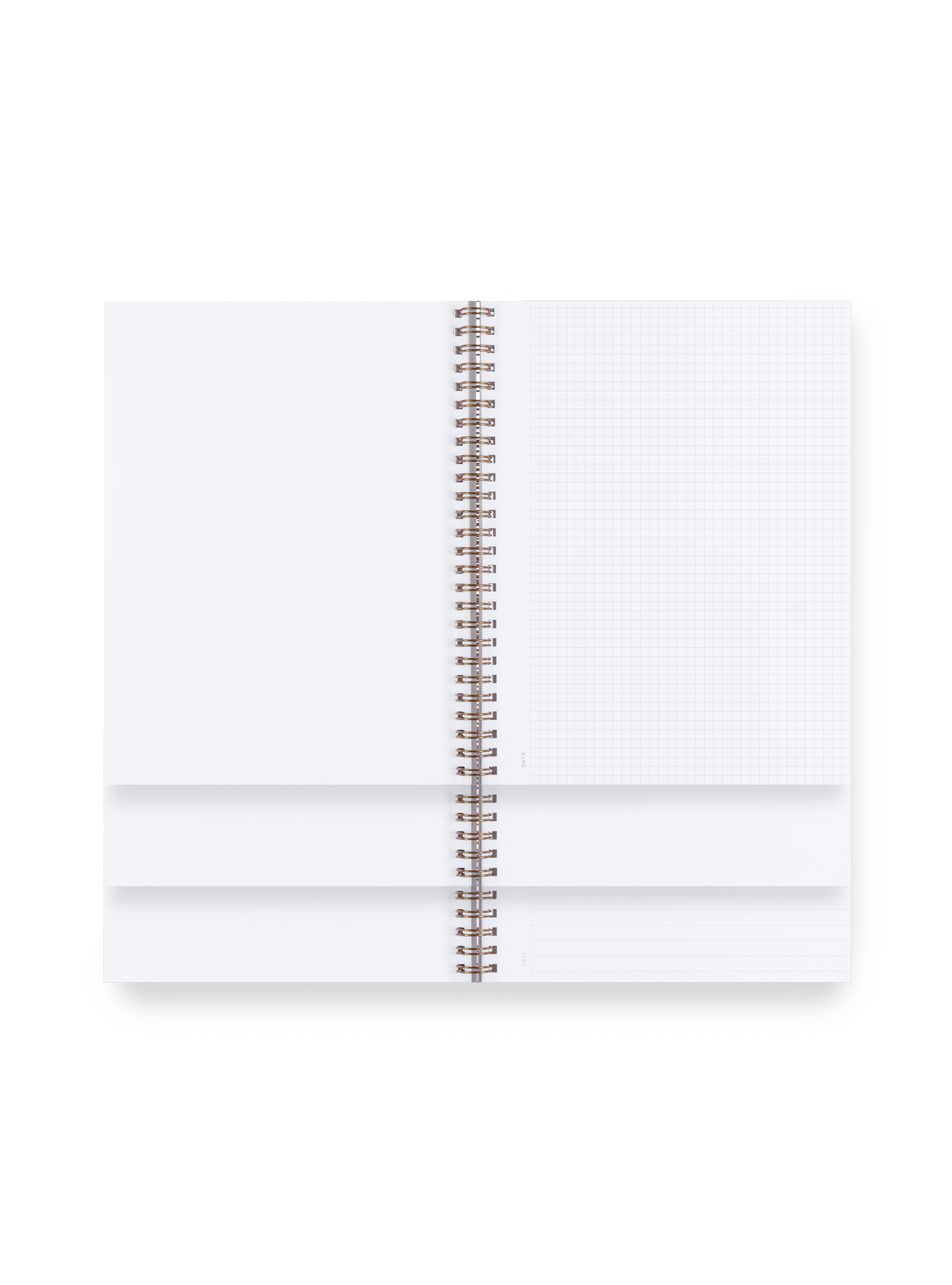 Appointed Workbook three interior - grid, blank, and lined stacked