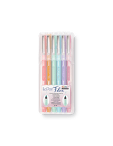 Le Pen Pastel Flex Set with a case, including Coral Pink, Ochre, Peppermint, Pale Blue, Wisteria, Dusty Pink