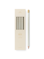 Appointed set of 12 Classic No. 2 Pencils in Natural, set front view || Cool Gray